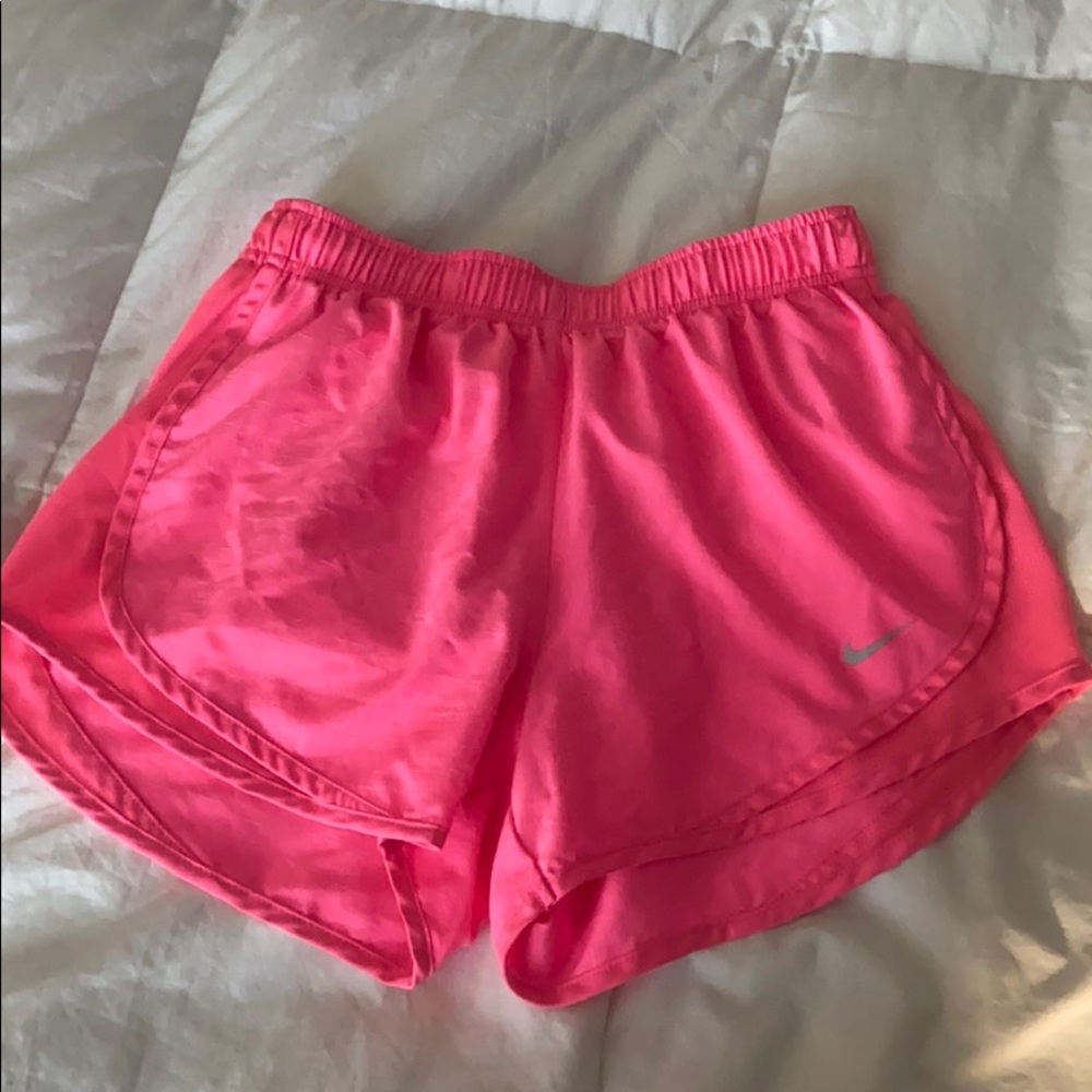 Nike hot pink running shorts
